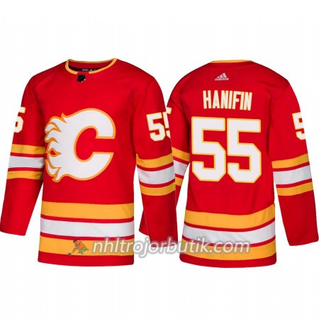Män Ishockey Calgary Flames Tröja Noah Hanifin 55 Alternate Adidas 2018-19 Authentic